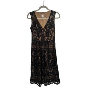 Black Midi Lace Dress by Isabella Bird (XS)